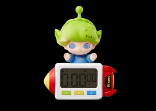 Pop Mart Dimoo Wolrd x Pixar Series Timer Alien (Secret Version) Frige Magnet