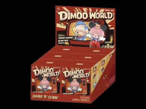 Pop Mart DIMOO World x Disney Series Fridge Magnet Sealed Case (6 Blind Box)