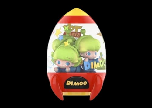 Pop Mart Dimoo World x Pixar Series Dimoo as Space Crane (Secret Version) Figures