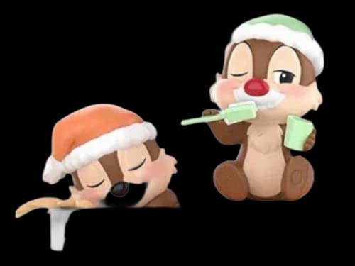 Pop Mart Disney Chip 'n' Dale Fun-loving Brothers Series Get up Early Figure