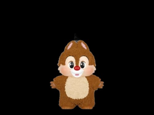 Pop Mart Disney Mickey Family Together Series Dale Plush Keychain