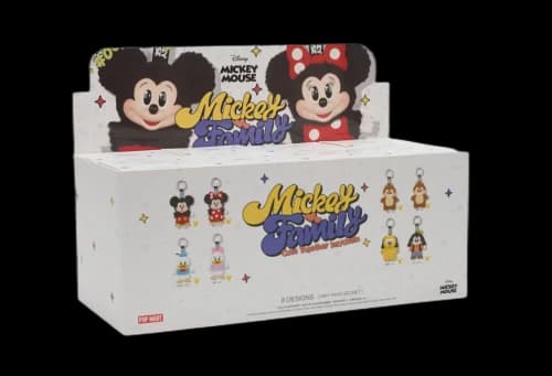 Pop Mart Disney 'Mickey Family Together' Series Plush Keychain Sealed Case (8 Blind Boxes) (2025)