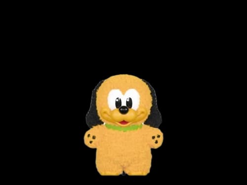 Pop Mart Disney Mickey Family Together Series Pluto Plush Keychain