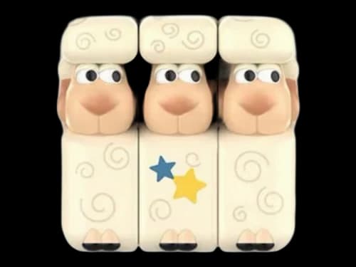 Pop Mart Disney Pixar POP CUBE CUBIEC Series Billy, Goat, and Gruff Secret Edition Figure