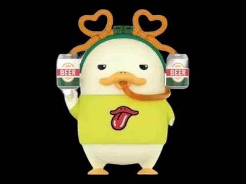 Pop Mart DUCKOO Music Festival Series Beerholic Figure