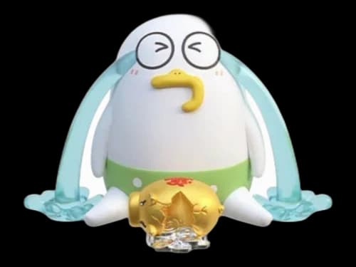 Pop Mart Duckyo Never Grows Up Series Heartbroken Piggy Bank Figure