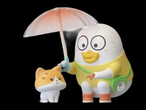 Pop Mart Duckyo Never Grows Up Series Meal for the Strays Figure