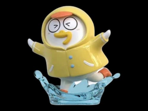 Pop Mart Duckyo Never Grows Up Series Singing in the Rain Figure