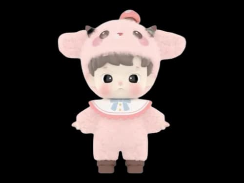 Pop Mart HACIPUPU Snuggle With You Series Baa Baa Sheep Figure