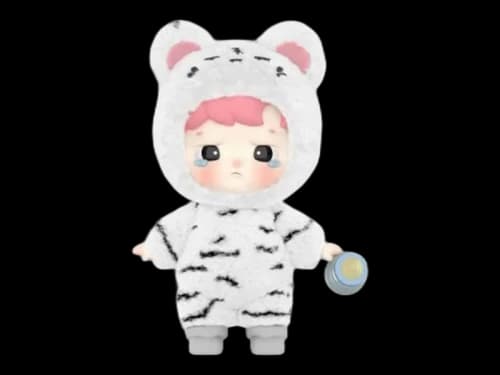 Pop Mart HACIPUPU Snuggle With You Series Cute Tiger Cub Figure