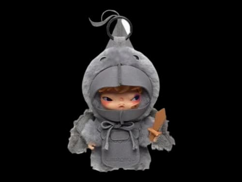 Pop Mart Hirono Mist Walker Series The Unfallen Wing Plush Doll Pendant