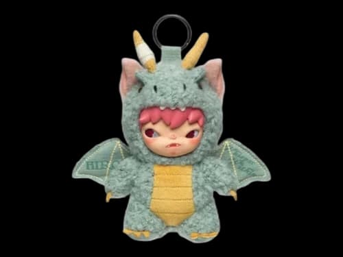 Pop Mart Hirono Mist Walker Series The Wingless Follower Plush Doll Pendant