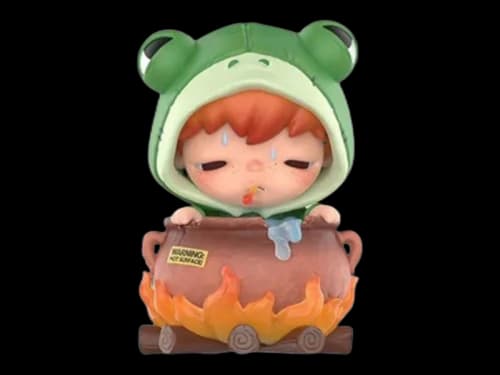 Pop Mart Hirono Tamed Wildgrass Series Figures Boiling Frog Figure