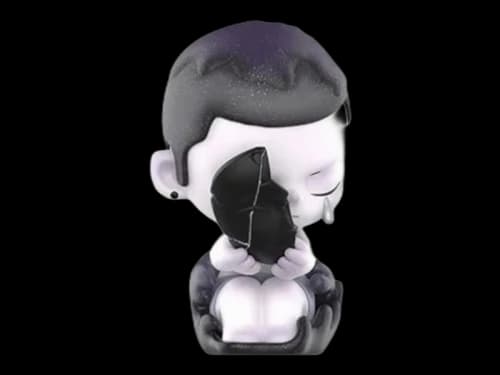 Pop Mart KUBO Angel's Poem Series Love Makes Me Afraid Figure