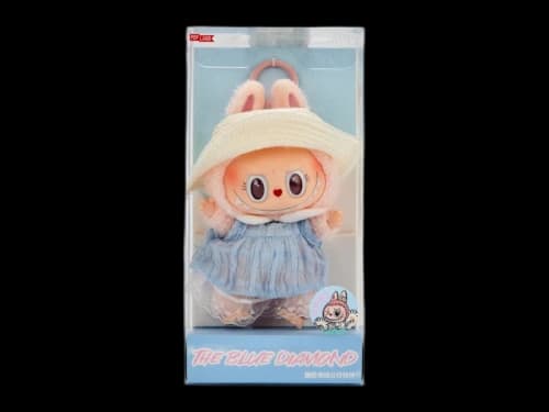 Pop Mart Labubu The Blue Diamon Summer Party Vinyl Plush Doll Pendant