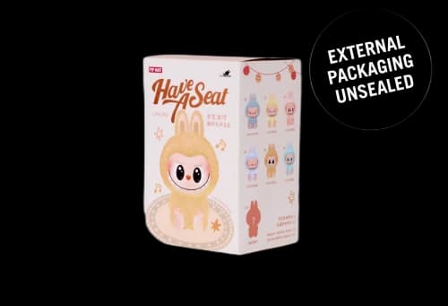Pop Mart Labubu The Monsters 'Have a Seat' Vinyl Plush Single (1 Blind Box) (2024) - External Packaging Unsealed