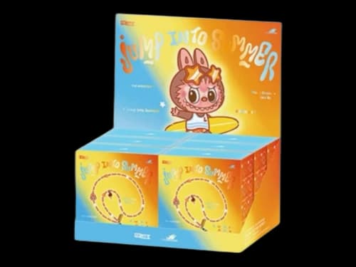 Pop Mart Labubu The Monsters Jump Into Summer Series Long Necklace Lanyard Sealed Case (6 Blind Box)