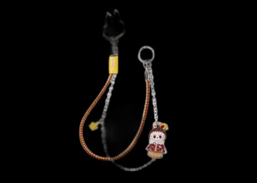 Pop Mart Labubu The Monsters Let's Checkmate Series King Pendant