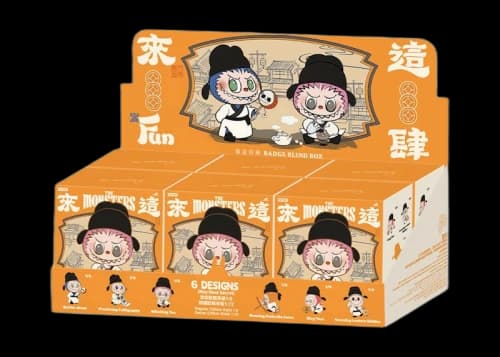 Pop Mart Labubu The Monsters Let's Have Fun Together Series Badge Sealed Case (6 Blind Box)