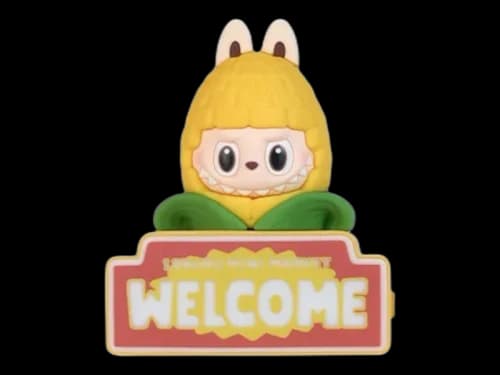 Pop Mart Labubu The Monsters Wacky Mart Series Corn Fridge Magnet