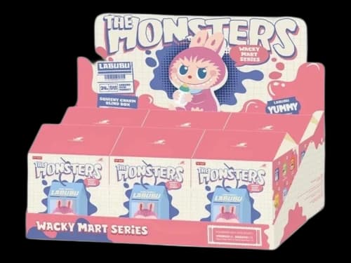Pop Mart Labubu The Monsters Wacky Mart Series Squishy Charm Sealed Case (6 Blind Box)
