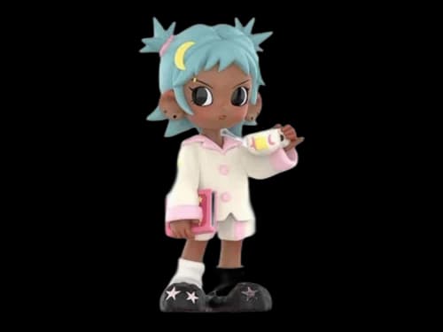 Pop Mart Lil Peach Riot Sleepover Series Frankie-Night Tea Figure