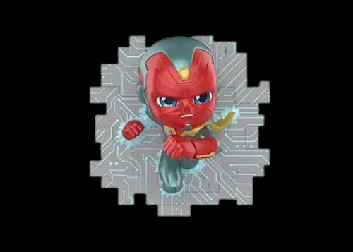 Pop Mart Marvel Across the Infinite Series Vision's Superhuman Power Figure