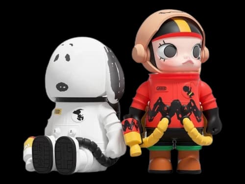 Pop Mart Meg Space Molly Charlie Brown & Snoopy 100%