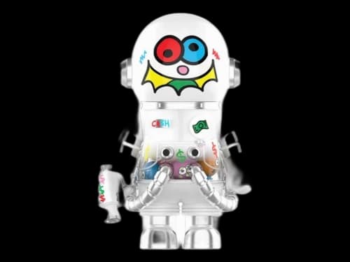 Pop Mart Mega Space Molly 400% Jon Burgerman Space Cadets Series Cash (Secret Edition) Figure