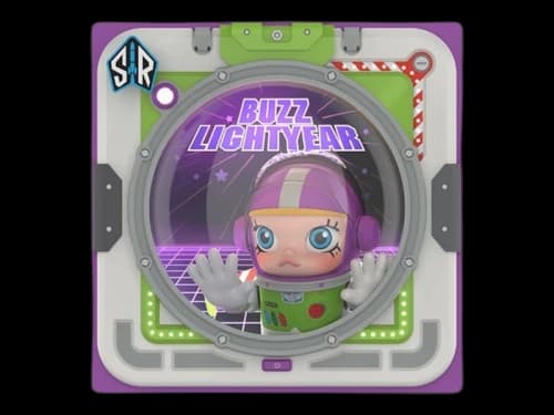 Pop Mart Mega Space Molly Buzz Lightyear In Space 3D Painting