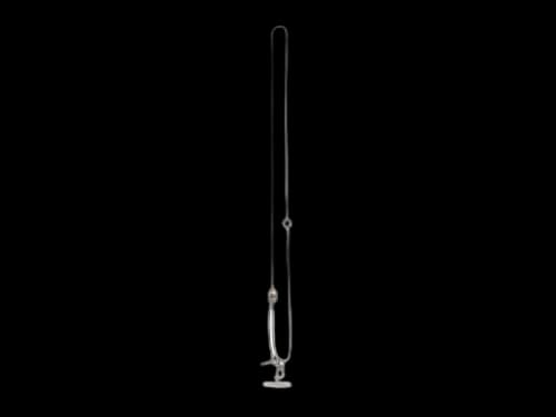 Pop Mart MEGA SPACE MOLLY Hello, Moon Lanyard Silver