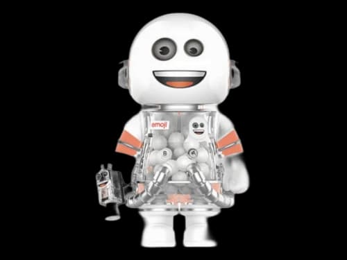 Pop Mart Mega Space Molly x emoji Series Caution, The Ghost is Here 100%