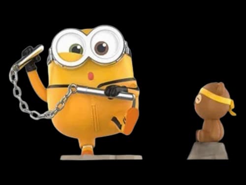 Pop Mart Minions Bedtime Stories by Bob and Tim Series Martial Art Legend Figure