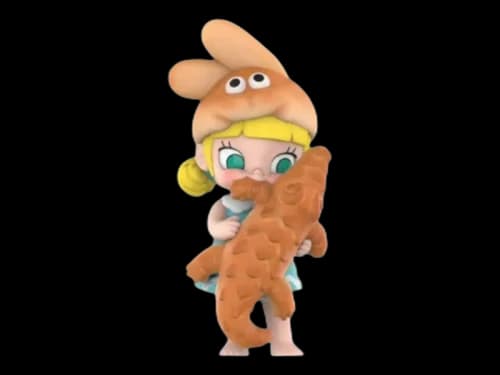 Pop Mart Molly Carb-Lover Series Crocodile Bread Figure