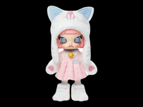 Pop Mart Molly Peekaboo 1/8 Action Figure White Cat Regular Figure