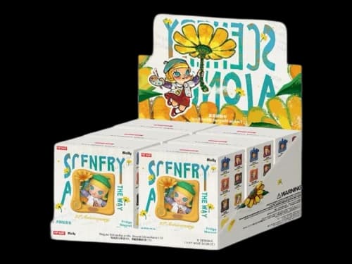 Pop Mart MOLLY Scenery Along the Way Series Fridge Magnet Sealed Case (12 Blind Box)