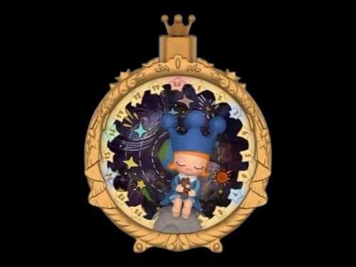 Pop Mart MOLLY The Wheel of Time 20th Anniversary Series Cuddle You to Sleep-Infinite Spacetime Secret Edition Figure