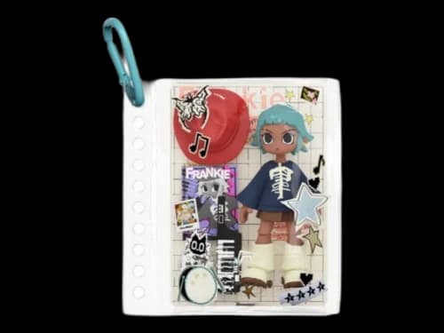 Pop Mart Peach Riot Carry The Music Series Pop Block Frankie SDCC Exclusive Pendant Black