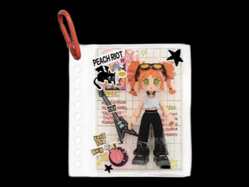 Pop Mart Peach Riot Carry The Music Series Pop Block Gigi SDCC Exclusive Pendant White