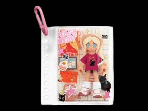 Pop Mart Peach Riot Carry The Music Series Pop Block Poppy SDCC Exclusive Pendant Red
