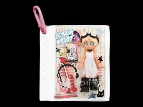 Pop Mart Peach Riot Carry The Music Series Pop Block Poppy SDCC Exclusive Pendant White