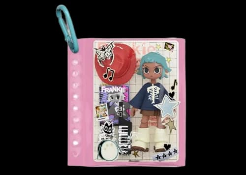 Pop Mart Peach Riot Power Carry The Music Series : Frankie Jam Sesh Block Pendant