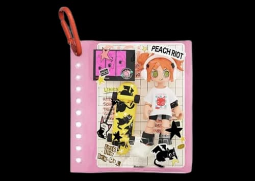 Pop Mart Peach Riot Power Carry The Music Series : Gigi After Hours Block Pendant