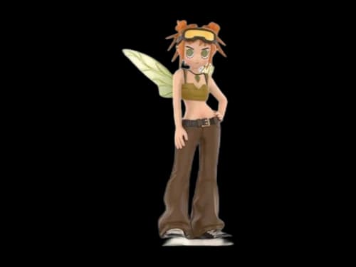 Pop Mart Peach Riot Punk Fairy Series Gigi Leaf Figure