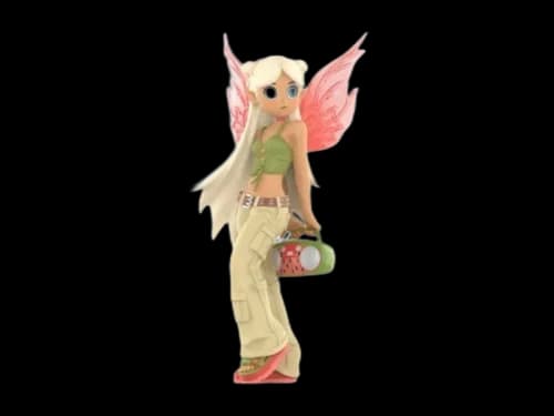 Pop Mart Peach Riot Punk Fairy Series Poppy Strawberry Secret Edition Figure