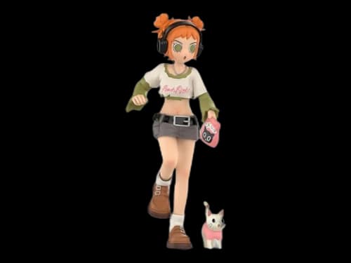 Pop Mart Peach Riot Rush Hour Series Gigi Cat Walker Figure