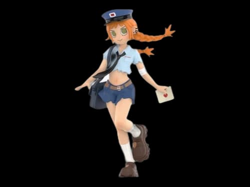 Pop Mart Peach Riot Rush Hour Series Gigi Mail Delivery Figure