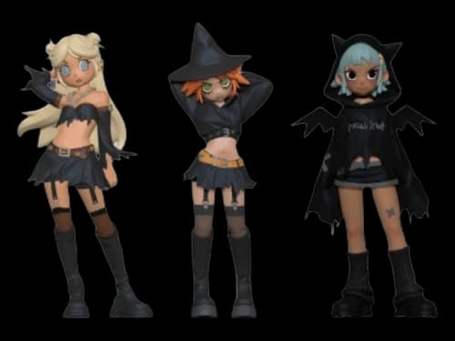Pop Mart Peach Riot Witchy Punk Figure Set of 3