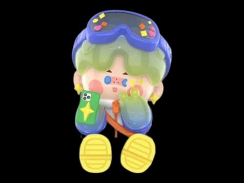 Pop Mart PINO JELLY Star Project Series Trading Card Shoot Figure
