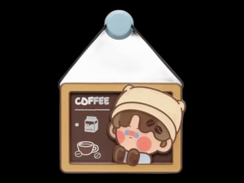 Pop Mart POP BEAN Coffee Factory Series PINO JELLY Milk Coffee Lover Fridge Magnet